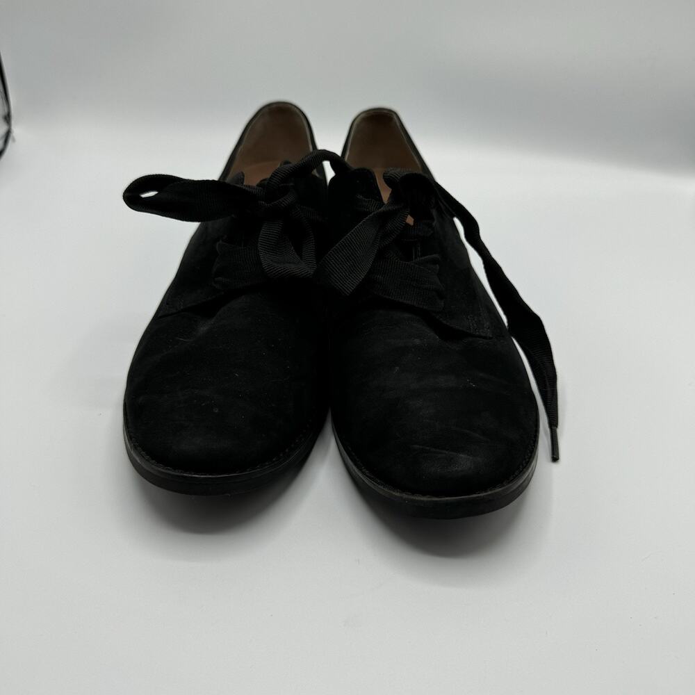 VIONIC Evelyn Black Nubuck Lace Up Flat Oxfords Size 9 - Picture 5 of 8